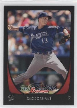 2011 Bowman - [Base] #125 - Zack Greinke