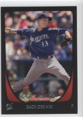 2011 Bowman - [Base] #125 - Zack Greinke