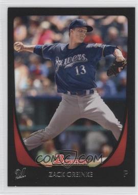 2011 Bowman - [Base] #125 - Zack Greinke