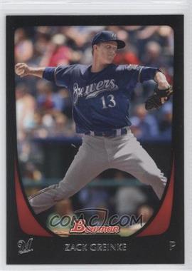 2011 Bowman - [Base] #125 - Zack Greinke