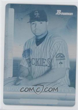 2011 Bowman - Bowman's Brightest - Printing Plate Cyan #BBR15 - Wilin Rosario /1