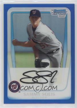 2011 Bowman - Chrome Prospects - Blue Refractor #BCP106 - Sammy Solis /250