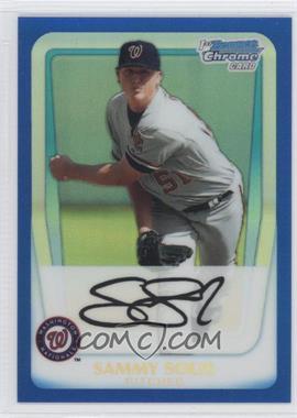 2011 Bowman - Chrome Prospects - Blue Refractor #BCP106 - Sammy Solis /250