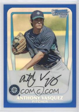 2011 Bowman - Chrome Prospects - Blue Refractor #BCP14 - Anthony Vasquez /250