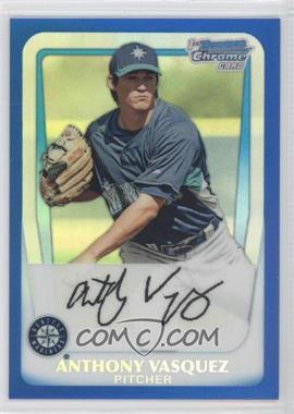 2011 Bowman - Chrome Prospects - Blue Refractor #BCP14 - Anthony Vasquez /250