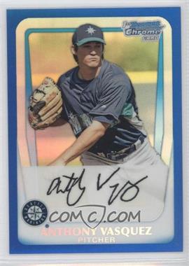 2011 Bowman - Chrome Prospects - Blue Refractor #BCP14 - Anthony Vasquez /250