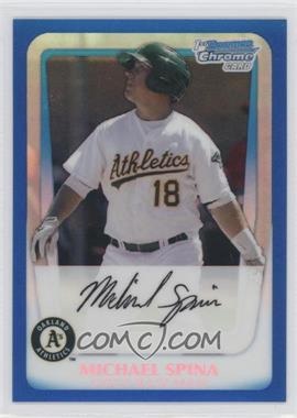 2011 Bowman - Chrome Prospects - Blue Refractor #BCP30 - Michael Spina /250