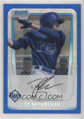 2011 Bowman - Chrome Prospects - Blue Refractor #BCP41 - Ty Morrison /250 [EX to NM]