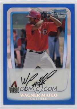 2011 Bowman - Chrome Prospects - Blue Refractor #BCP88 - Wagner Mateo /250