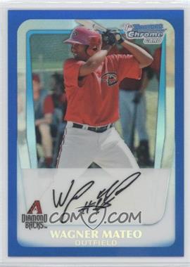 2011 Bowman - Chrome Prospects - Blue Refractor #BCP88 - Wagner Mateo /250