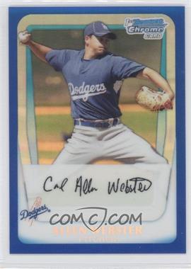 2011 Bowman - Chrome Prospects - Blue Refractor #BCP89 - Allen Webster /250