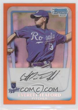 2011 Bowman - Chrome Prospects - Orange Refractor #BCP20 - Everett Teaford /25