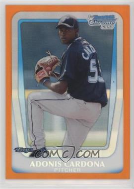 2011 Bowman - Chrome Prospects - Orange Refractor #BCP96 - Adonis Cardona /25