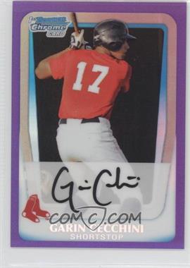 2011 Bowman - Chrome Prospects - Purple Refractor #BCP107 - Garin Cecchini /700