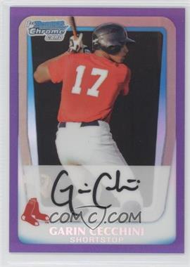 2011 Bowman - Chrome Prospects - Purple Refractor #BCP107 - Garin Cecchini /700