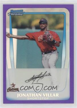 2011 Bowman - Chrome Prospects - Purple Refractor #BCP110 - Jonathan Villar /700