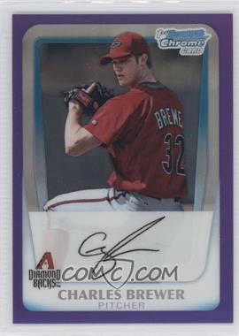 2011 Bowman - Chrome Prospects - Purple Refractor #BCP12 - Charles Brewer /700