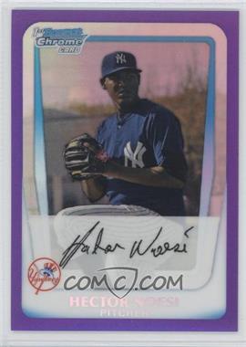 2011 Bowman - Chrome Prospects - Purple Refractor #BCP17 - Hector Noesi /700