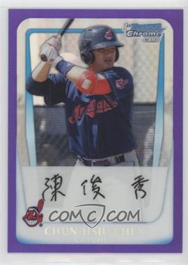 2011 Bowman - Chrome Prospects - Purple Refractor #BCP26 - Chun-Hsiu Chen /700