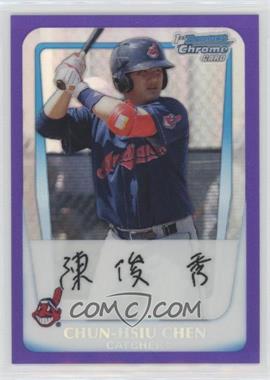 2011 Bowman - Chrome Prospects - Purple Refractor #BCP26 - Chun-Hsiu Chen /700