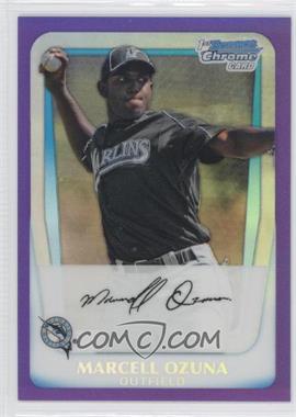 2011 Bowman - Chrome Prospects - Purple Refractor #BCP36 - Marcell Ozuna /700