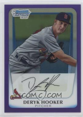 2011 Bowman - Chrome Prospects - Purple Refractor #BCP40 - Deryk Hooker /700 [Noted]