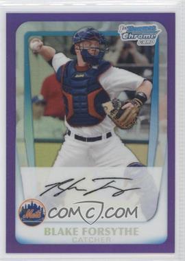 2011 Bowman - Chrome Prospects - Purple Refractor #BCP81 - Blake Forsythe /700