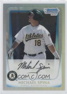 2011 Bowman - Chrome Prospects - Refractor #BCP30 - Michael Spina /799