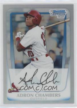 2011 Bowman - Chrome Prospects - Refractor #BCP90 - Adron Chambers /799 [EX to NM]