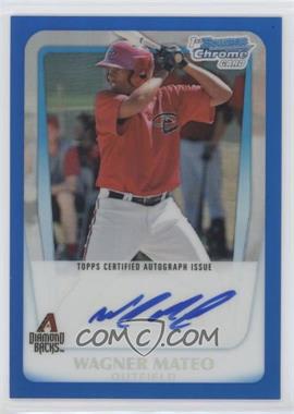 2011 Bowman - Chrome Prospects Autograph - Blue Refractor #BCP88 - Wagner Mateo /150