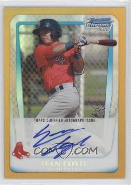 2011 Bowman - Chrome Prospects Autograph - Gold Refractor #BCP100 - Sean Coyle /50