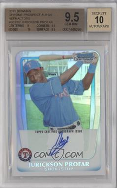 2011 Bowman - Chrome Prospects Autograph - Refractor #BCP82 - Jurickson Profar /500 [BGS 9.5 GEM MINT]