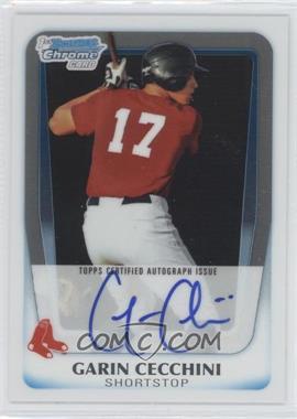 2011 Bowman - Chrome Prospects Autograph #BCP107 - Garin Cecchini