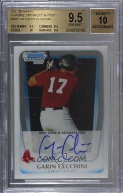 2011 Bowman - Chrome Prospects Autograph #BCP107 - Garin Cecchini [BGS 9.5 GEM MINT]