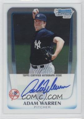 2011 Bowman - Chrome Prospects Autograph #BCP111 - Adam Warren