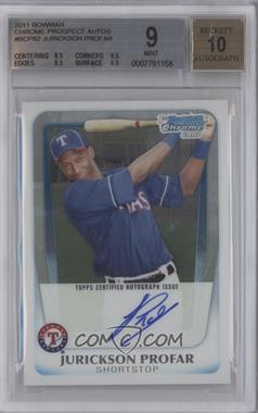 2011 Bowman - Chrome Prospects Autograph #BCP82 - Jurickson Profar [BGS 9 MINT]