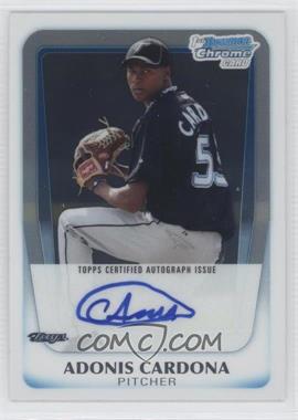 2011 Bowman - Chrome Prospects Autograph #BCP96 - Adonis Cardona