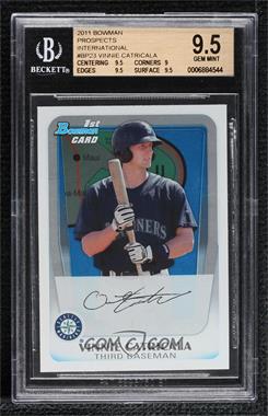 2011 Bowman - Prospects - International #BP23 - Vinnie Catricala [BGS 9.5 GEM MINT]