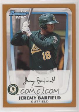 2011 Bowman - Prospects - Orange #BP3 - Jeremy Barfield /250