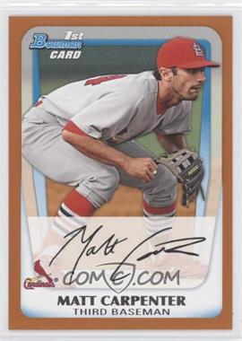 2011 Bowman - Prospects - Orange #BP66 - Matt Carpenter /250