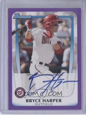 2011 Bowman - Prospects - Retail Purple #BP1.2 - Bryce Harper (Autographed) /55