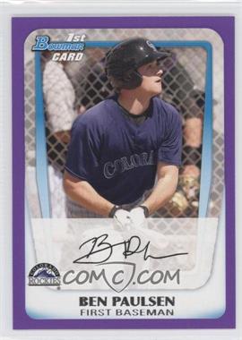 2011 Bowman - Prospects - Retail Purple #BP34 - Ben Paulsen