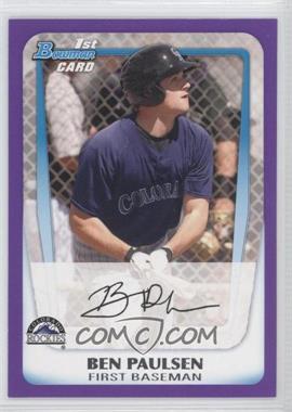 2011 Bowman - Prospects - Retail Purple #BP34 - Ben Paulsen