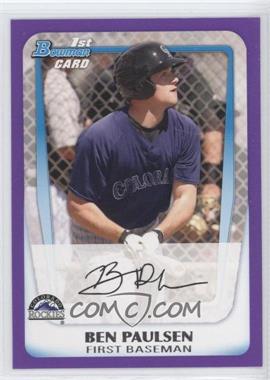 2011 Bowman - Prospects - Retail Purple #BP34 - Ben Paulsen
