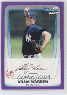 2011 Bowman - Prospects - Retail Purple #BP48 - Adam Warren