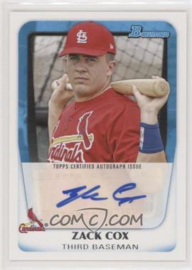 2011 Bowman - Prospects Autograph #BPA-ZC - Zack Cox