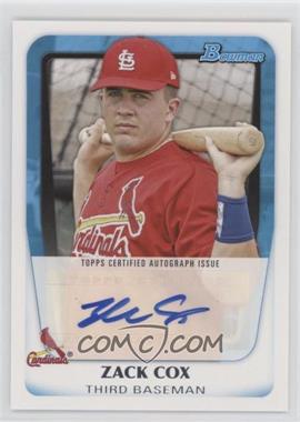 2011 Bowman - Prospects Autograph #BPA-ZC - Zack Cox