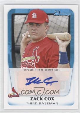 2011 Bowman - Prospects Autograph #BPA-ZC - Zack Cox