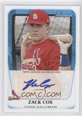 2011 Bowman - Prospects Autograph #BPA-ZC - Zack Cox