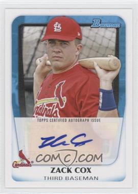 2011 Bowman - Prospects Autograph #BPA-ZC - Zack Cox